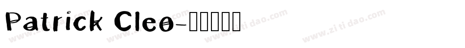 Patrick Cleo字体转换
